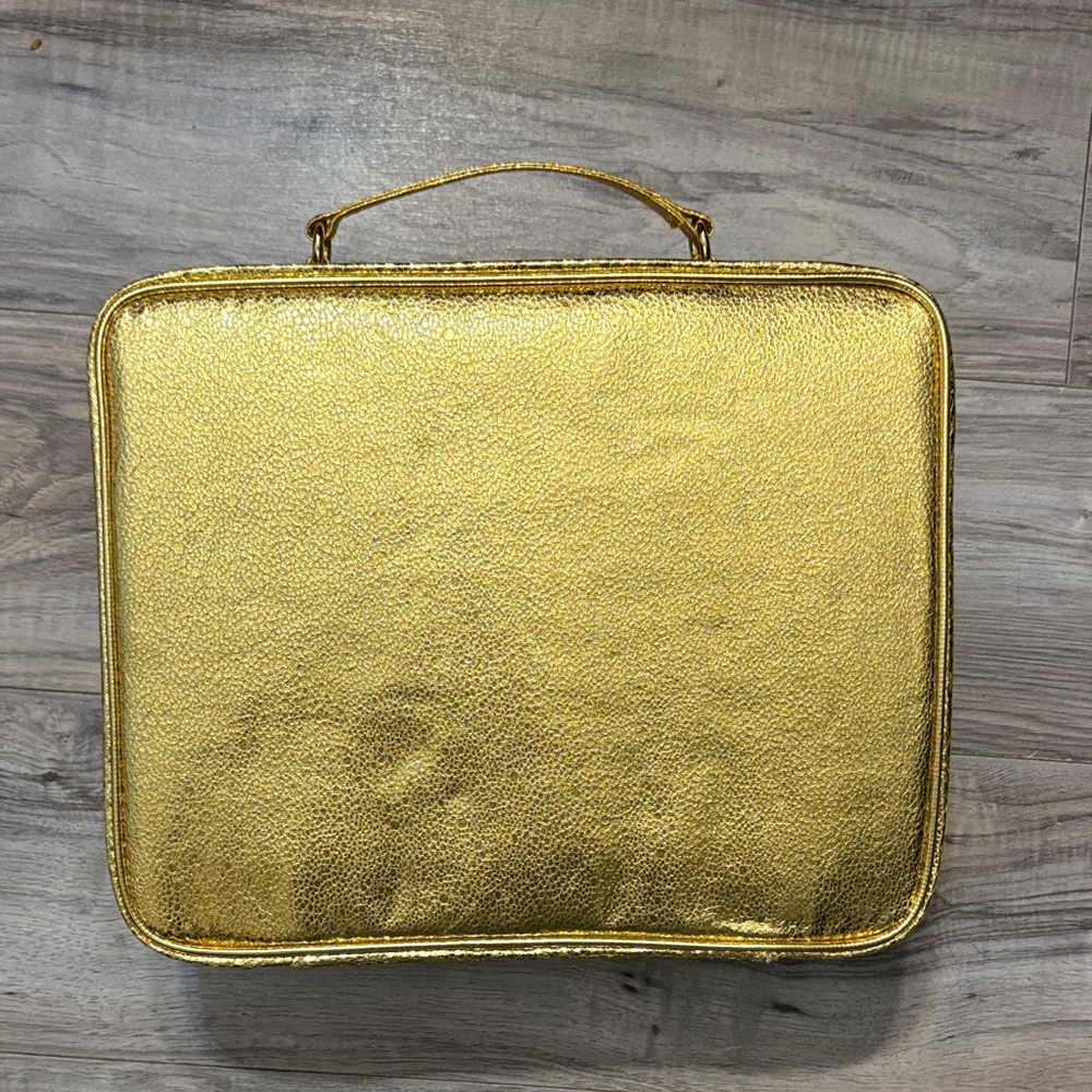 Vintage Estee Lauder Luxurious Gold Carry Cosmetic Case - Picture 5 of 6